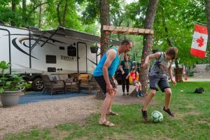 Playing Soccer